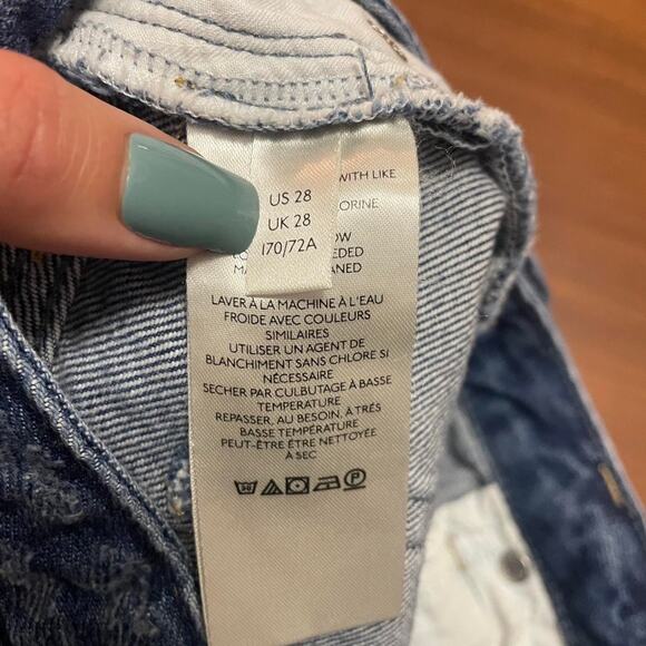 Free People “Romeo” Distressed Denim Shorts – Size 28 - Picture 8 of 8